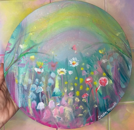 Fungi Forest by artist dawn howell